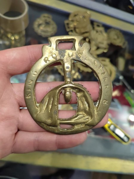 Антикварный Медальон Украшение Оберег Латунь