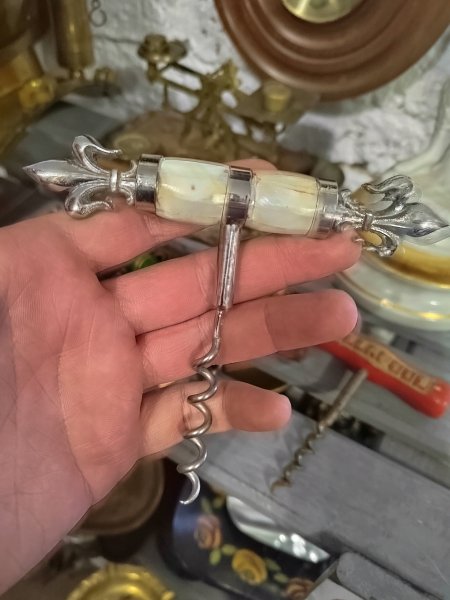 Редкий Винтажный Штопор Мраморная Ручка