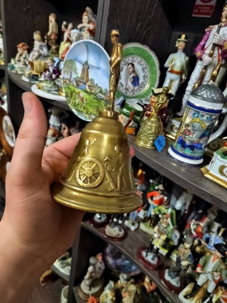 Винтажный Коллекционный Бронзовый Колокольчик Наполеон