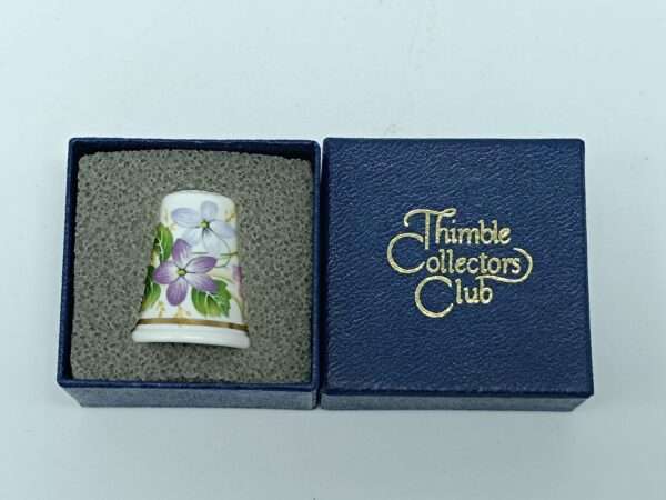 Винтажный коллекционный наперсток Wyeside Pottery. Фарфор. Wales. Великобритания