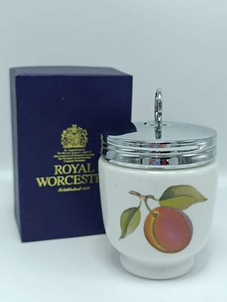 Винтажный коллекционный кодлер "Персик" на 2 яйца, Royal Worcester Англия. Фарфор