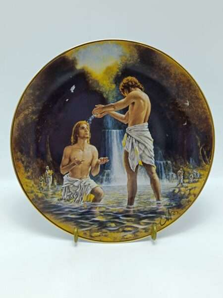 Тарелка винтажная декоративная настенная Фарфор "Жизнь Христа". США, Franklin Mint