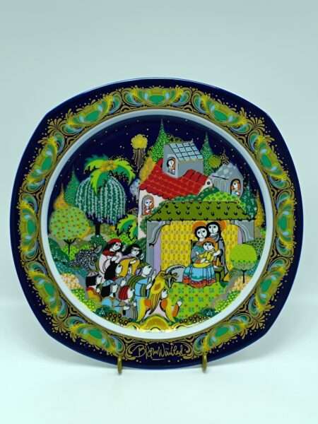 Коллекционная настенная тарелка "Рождественские истории", Rosenthal Германия 1983 год