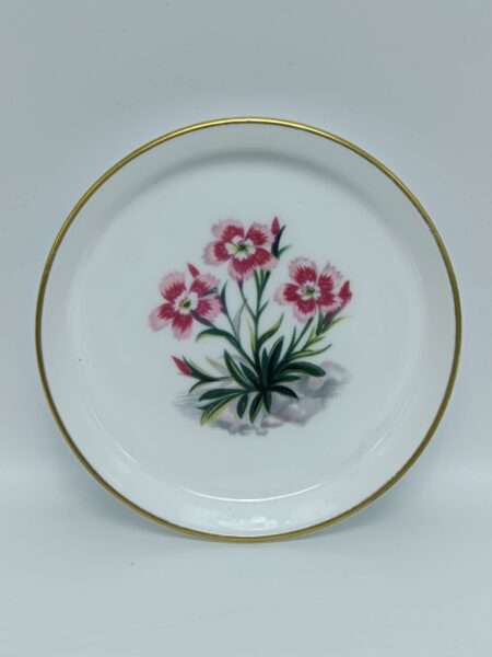 Блюдце для кодлера. Royal Worcester, Англия 1970 года. Фарфор. Золочение