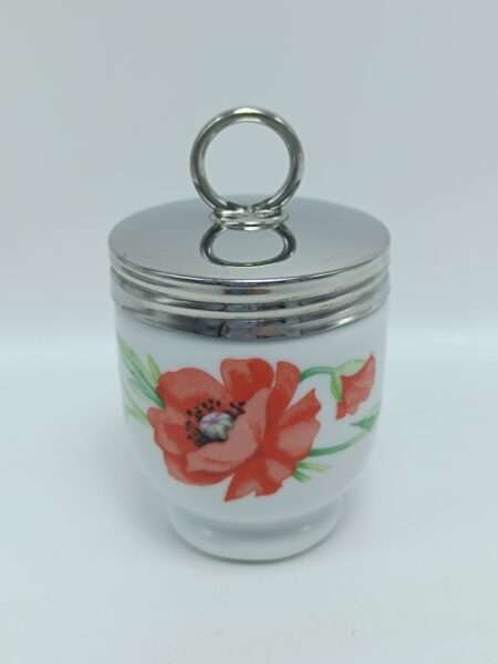 Винтажный коллекционный кодлер на 1 яйцо "Мак" Royal Worcester Англия 1970 гг.