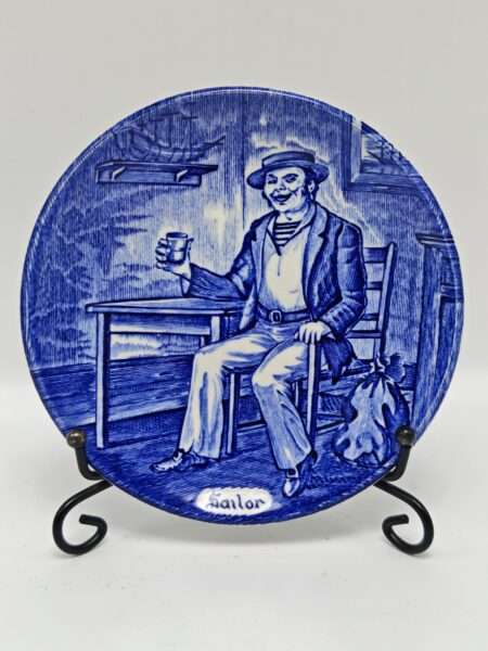 Винтажное блюдце "Профессии". Фарфор, роспись. Wedgwood, Великобритания, вторая половина XX века