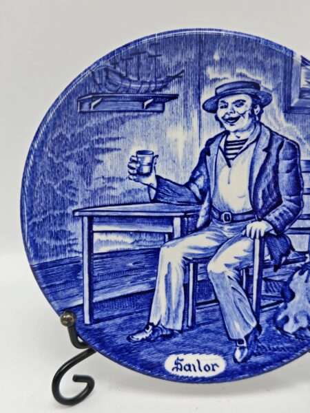 Винтажное блюдце "Профессии". Фарфор, роспись. Wedgwood, Великобритания, вторая половина XX века