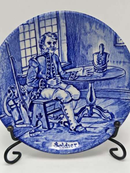 Винтажное блюдце "Профессии". Фарфор, роспись. Wedgwood, Англия, вторая половина XX века