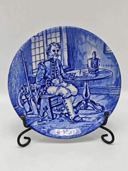 Винтажное блюдце "Профессии". Фарфор, роспись. Wedgwood, Англия, вторая половина XX века