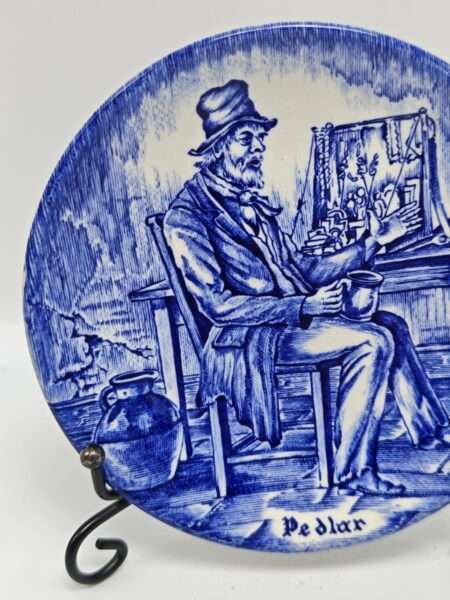 Винтажное блюдце "Профессии". Фарфор, роспись. Wedgwood, Великобритания, вторая половина XX века