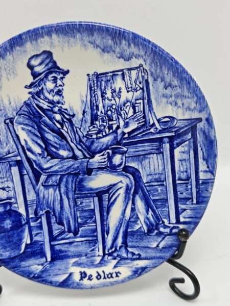 Винтажное блюдце "Профессии". Фарфор, роспись. Wedgwood, Великобритания, вторая половина XX века