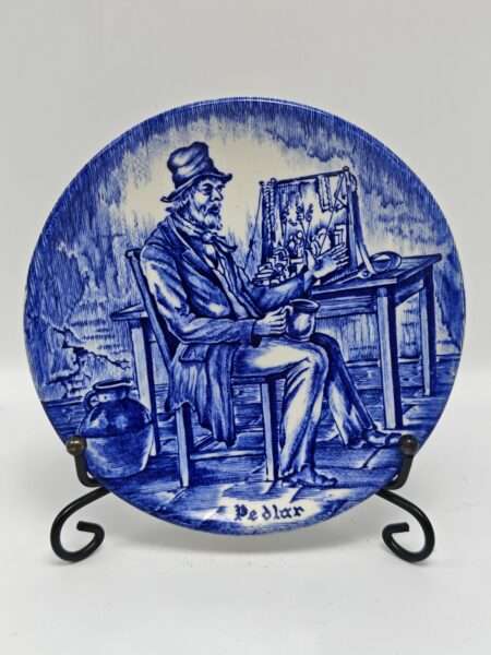 Винтажное блюдце "Профессии". Фарфор, роспись. Wedgwood, Великобритания, вторая половина XX века
