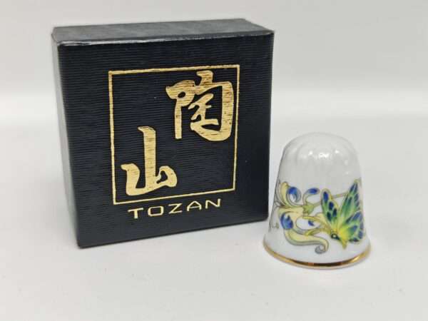 Коллекционный винтажный наперсток, фарфор. Tozan, Япония