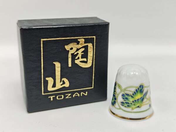 Коллекционный винтажный наперсток, фарфор. Tozan, Япония