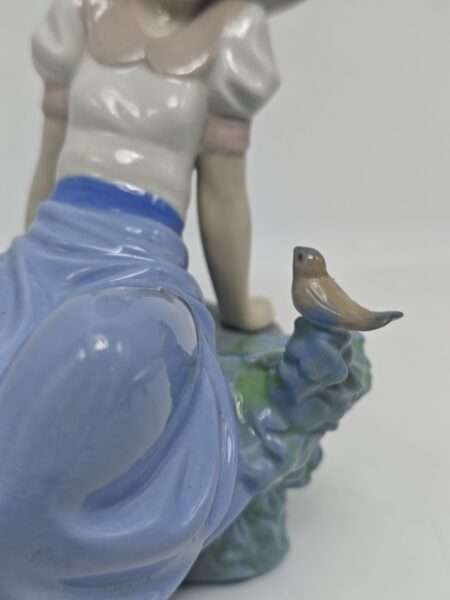 Статуэтка фарфоровая Lladro "Слушая пение птиц". Nao Lladro, Испания, 1987 год