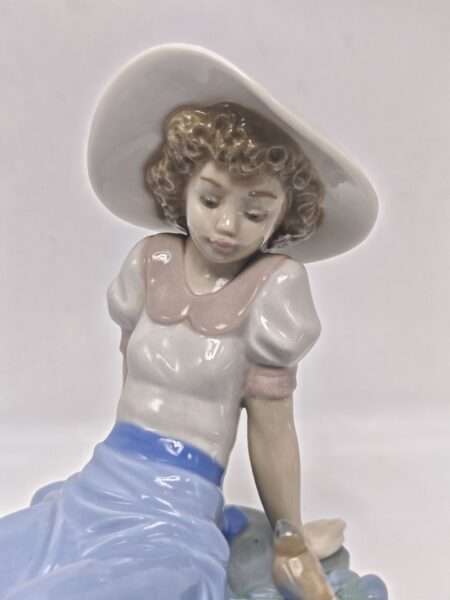 Статуэтка фарфоровая Lladro "Слушая пение птиц". Nao Lladro, Испания, 1987 год