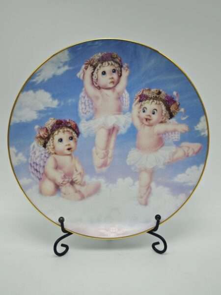 Винтажная декоративная тарелка "Ангелочки". The Hamilton Collection, США. Kristin Dreamsicles