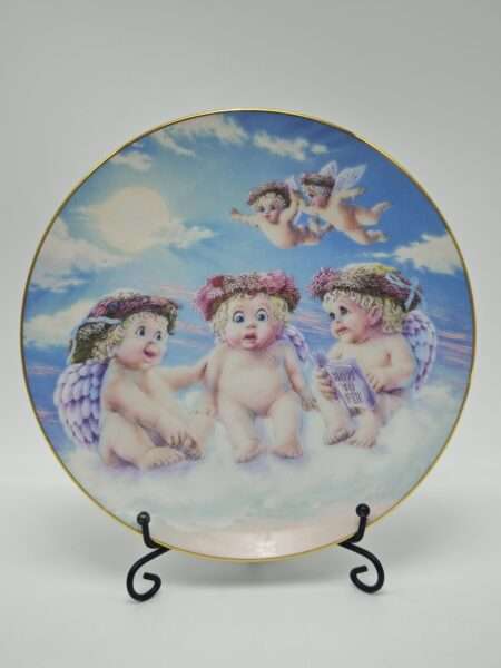 Винтажная декоративная тарелка "Ангелочки". The Hamilton Collection, США. Kristin Dreamsicles
