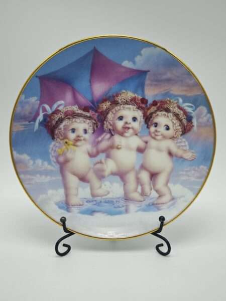 Винтажная декоративная тарелка "Ангелочки". The Hamilton Collection, США. Kristin Dreamsicles