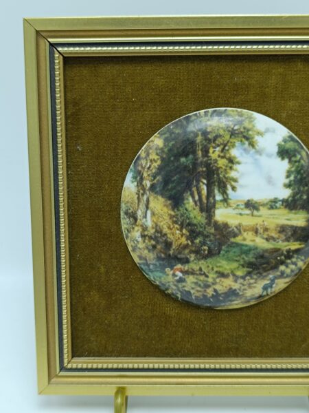 Винтажная настенная плакетка/панно. Фарфор. CROWN, STAFFORDSHIRE, ENGLAND