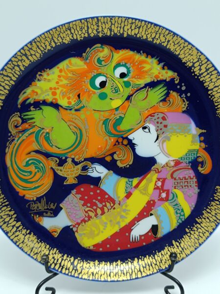 Декоративная коллекционная тарелка винтажная Rosenthal "Аладдин и чудо-лампа". Германия