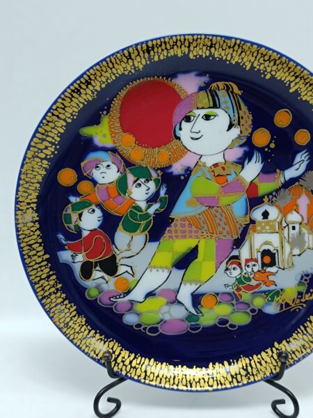 Декоративная коллекционная тарелка винтажная Rosenthal "Аладдин и чудо-лампа II". Германия