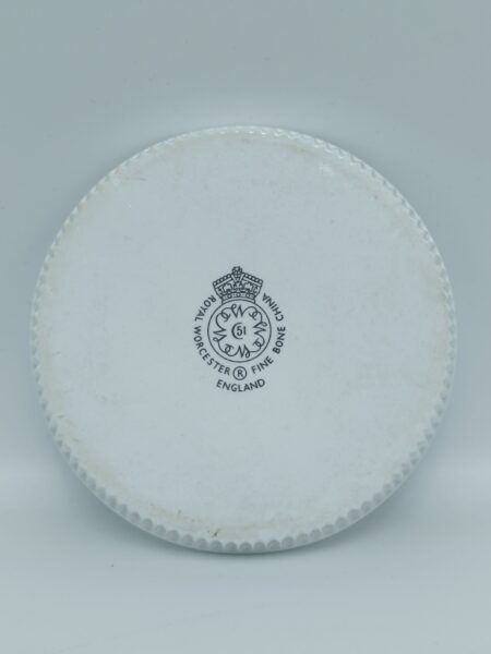 Блюдце для кодлера. Royal Worcester, Англия 1970 года. Фарфор. Золочение