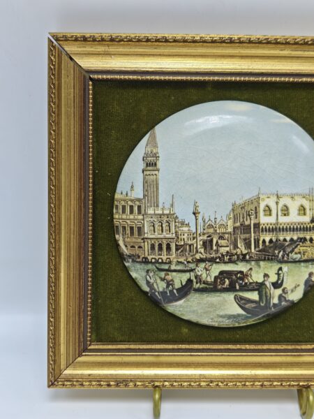 Винтажная настенная плакетка/панно. Фарфор. CROWN, STAFFORDSHIRE, ENGLAND