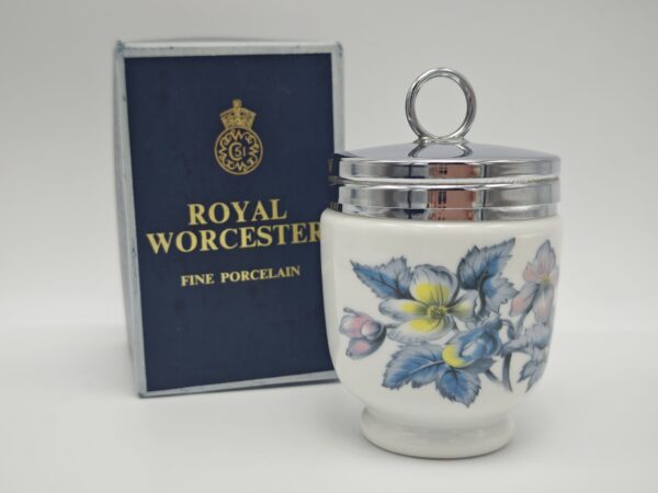 Винтажный коллекционный кодлер на 2 яйца, Royal Worcester Англия. Фарфор. Коробка