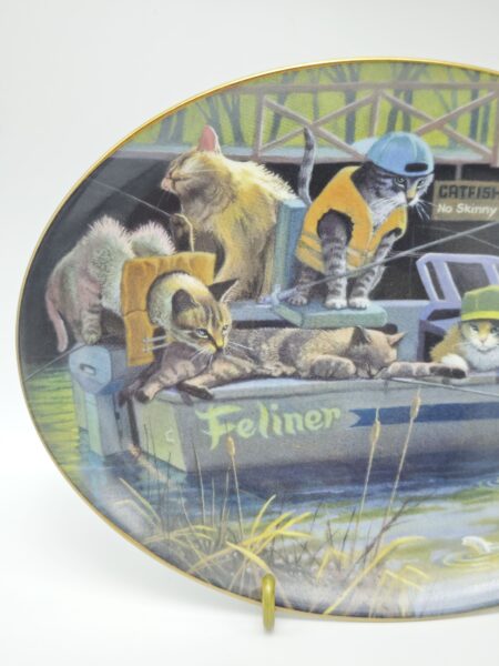 Декоративная коллекционная тарелка. Фарфор, деколь, золочение. США, The Franklin Mint
