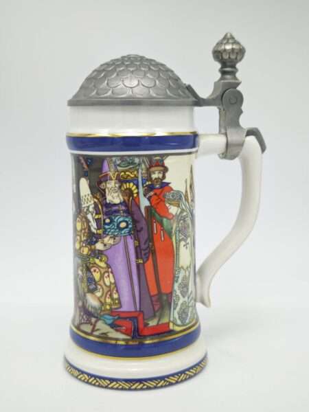 Коллекционная винтажная Villeroy & Boch: пивная кружка Снежная королева из коллекции Russian Fairy Tales, 1978