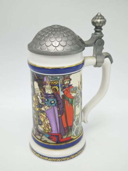 Коллекционная винтажная Villeroy & Boch: пивная кружка Снежная королева из коллекции Russian Fairy Tales, 1978