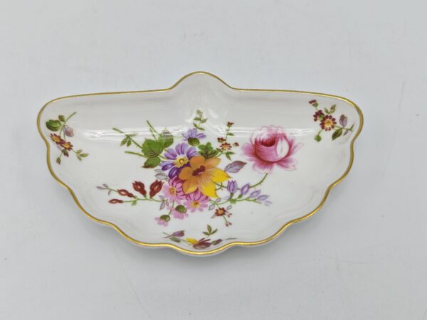 Тарелочка для украшений "Букеты Дерби". Фарфор. Royal Crown Derby, Великобритания вторая половина ХХ века