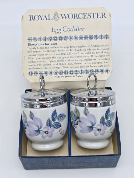 Парные винтажные кодлеры "Ежевика" на 1 яйцо Royal Worcester Англия. Клеймо 1950-1983 гг.