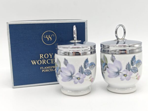 Парные винтажные кодлеры "Ежевика" на 1 яйцо Royal Worcester Англия. Клеймо 1950-1983 гг.