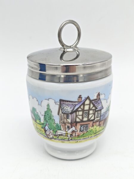Винтажный коллекционный редкий кодлер на 2 яйца, Royal Worcester Англия. Фарфор. Коробка