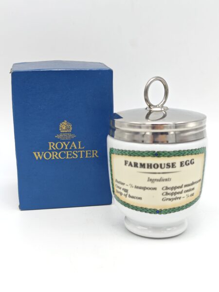 Винтажный коллекционный редкий кодлер на 2 яйца, Royal Worcester Англия. Фарфор. Коробка