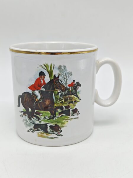 Коллекционная пивная кружка "Английская охота". Фарфор. Деколь. Pall Mall Ware, Англия