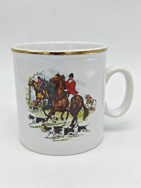 Коллекционная пивная кружка "Английская охота". Фарфор. Деколь. Pall Mall Ware, Англия