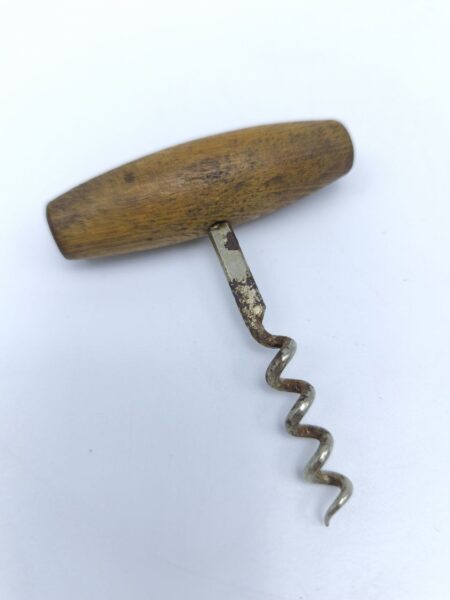 Винтажный штопор Rustic Twist металл и дерево, Англия, 1950-е