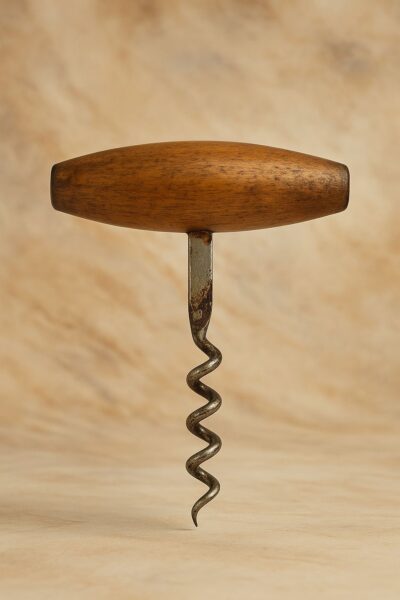 Винтажный штопор Rustic Twist металл и дерево, Англия, 1950-е