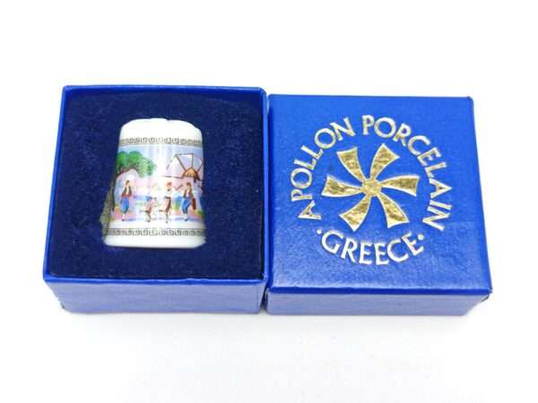 Винтажный коллекционный наперсток Aegean Summer, изготовленный Apollon, Греция 1980-е годы