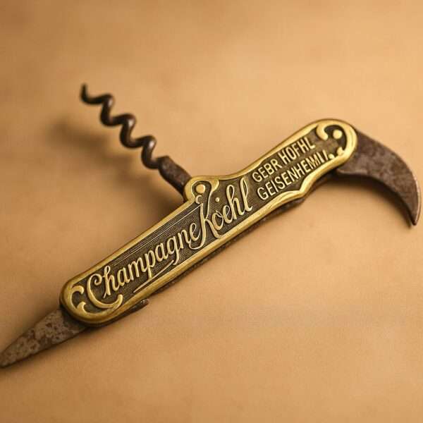Антикварный штопор Champagne Koehl GEBR. HOEHL Geisenheim Германия, 1920-е гг.